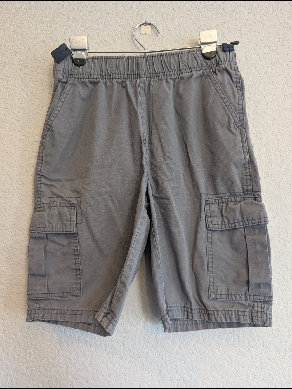 Place Boy's Sz 12 Light Gray Cargo Shorts